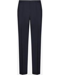 Valentino - Wool And Mohair Trousers - Lyst