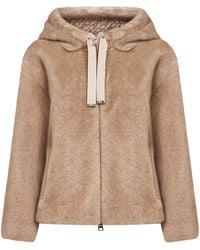 Herno - Melange Alternative Mink Fur Bomber Jacket - Lyst