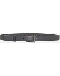 Gucci - Leather And GG Canvas Reversible Belt - Lyst