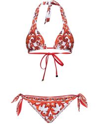 Dolce & Gabbana - Bikini Maiolica-Print - Lyst