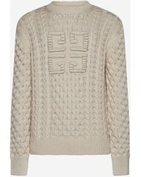 Givenchy - 4g Cable-knit Cotton Sweater - Lyst
