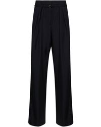 Dries Van Noten - Wool Peacha Belted Trousers - Lyst