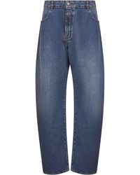 Alaïa - Deep Stone Denim Round Jeans - Lyst