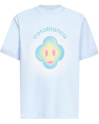 CASABLANCA - Light Airbrush Smiley T-Shirt - Lyst