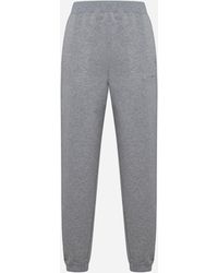 Max Mara - Po Cotton-blend Sweatpants - Lyst