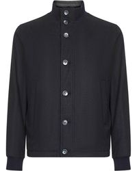 Herno Resort - Silk And Cashmere Resort Bomber Jacket - Lyst