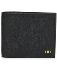 Ferragamo - Hammered Calfskin Gancini Wallet - Lyst