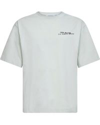 Off-White c/o Virgil Abloh - Mint Cotton Jersey Type Arrow Skate T-Shirt - Lyst