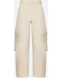 JW Anderson - Twisted Cotton Cargo Trousers - Lyst
