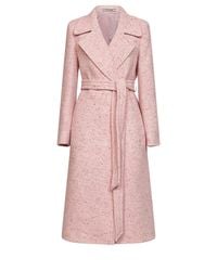 Tagliatore - Speckled Herringbone Wool Molly Long Belted Coat - Lyst