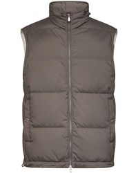 Brunello Cucinelli - Padded Hooded Vest - Lyst