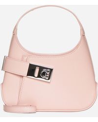 Ferragamo - Arch Mini Leather Hobo Bag - Lyst