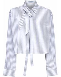Prada - Light Striped Poplin Shirt - Lyst