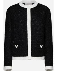 Valentino - Lurex Tweed Jacket - Lyst