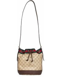 Gucci - Sand And Dark Venice Mini Bucket Bag - Lyst