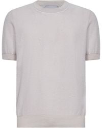 D 40 - Jacquard Cotton Knit Crewneck Sweater - Lyst