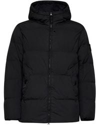 Stone Island - Crinkle Reps Ny Hooded Down Jacket<Br - Lyst