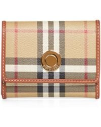 Burberry - Archive Small Check Folding Wallet - Lyst