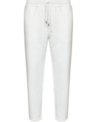 Brunello Cucinelli - Off- Techno Cotton Trousers - Lyst