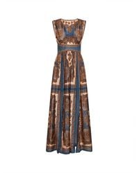 Zimmermann - Dark Paisley-Print Silk Habotai Mahon Maxi Dress - Lyst