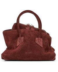 The Attico - Light Chocolate "La Passeggiata Mini" Top Handle Bag - Lyst