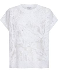 Brunello Cucinelli - Knit Dazzling Water Lillies T-Shirt - Lyst