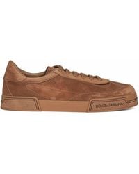 Dolce & Gabbana - Hazelnut Suede Portofino Yatch Sneakers - Lyst