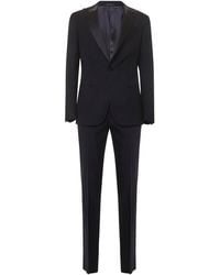 Giorgio Armani - Dark Virgin Wool Tuxedo Suit - Lyst