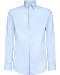Giorgio Armani - Stretch Cotton Blend Slim-Fit Shirt - Lyst
