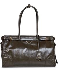 Prada - Forest Prada Bonnie Large Handbag - Lyst