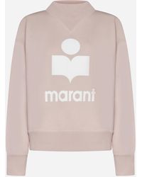 Isabel Marant - Moby Logo Cotton-Blend Sweatshirt - Lyst