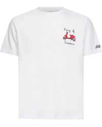 MC2 Saint Barth - King Of The Scooters-Embroidered Portofino T-Shirt - Lyst