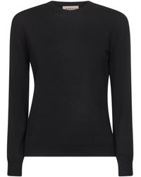 Blanca Vita - Lightweight Virgin Wool Crewneck Sweater - Lyst