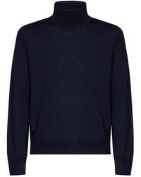 Tagliatore - Virgin Wool Knit Miles Turtleneck Sweater - Lyst