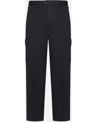 PT Torino - The Hunter Cotton And Linen Trousers - Lyst