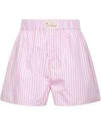 MC2 Saint Barth - Shorts Boxy Boxer-Style Micro-Striped - Lyst