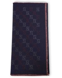 Gucci - Gg Jacquard Wool Scarf - Lyst