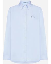 Prada - Cotton Long Shirt - Lyst
