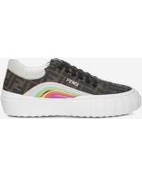 fendi force canvas sneaker