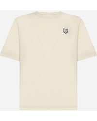 Maison Kitsuné - Fox Head Patch Cotton T-Shirt - Lyst