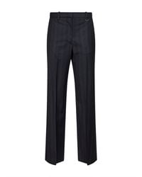 Isabel Marant - Marant Etoile Dark Anthracite Check Virgin Wool Noanda Trousers - Lyst