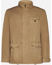 Herno - Cotton And Linen Field Jacket - Lyst