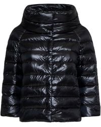 Herno Icons - Short Sofia Quilted And Padded Nylon Down Jacket<Br - Lyst