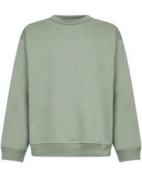 Dries Van Noten - Sage Cotton Oversized Sweatshirt - Lyst