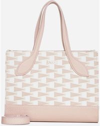 Bally - Keep On Xs Leather And Monogram Canvas Bag - Lyst