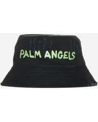 Palm Angels - Logo Cotton Bucket Hat - Lyst