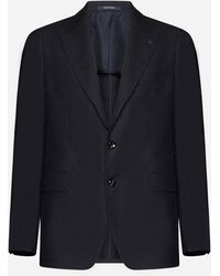 Tagliatore - Single-breasted Wool And Mohair Blazer - Lyst