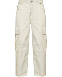 Ami Paris - Cotton Baggy-Fit Cargo Trousers - Lyst