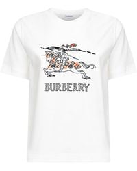 Burberry - Ekd Cotton T-Shirt - Lyst