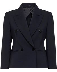 Max Mara - Stretch Canvas Mxmdorico Cropped Blazer<Br - Lyst
